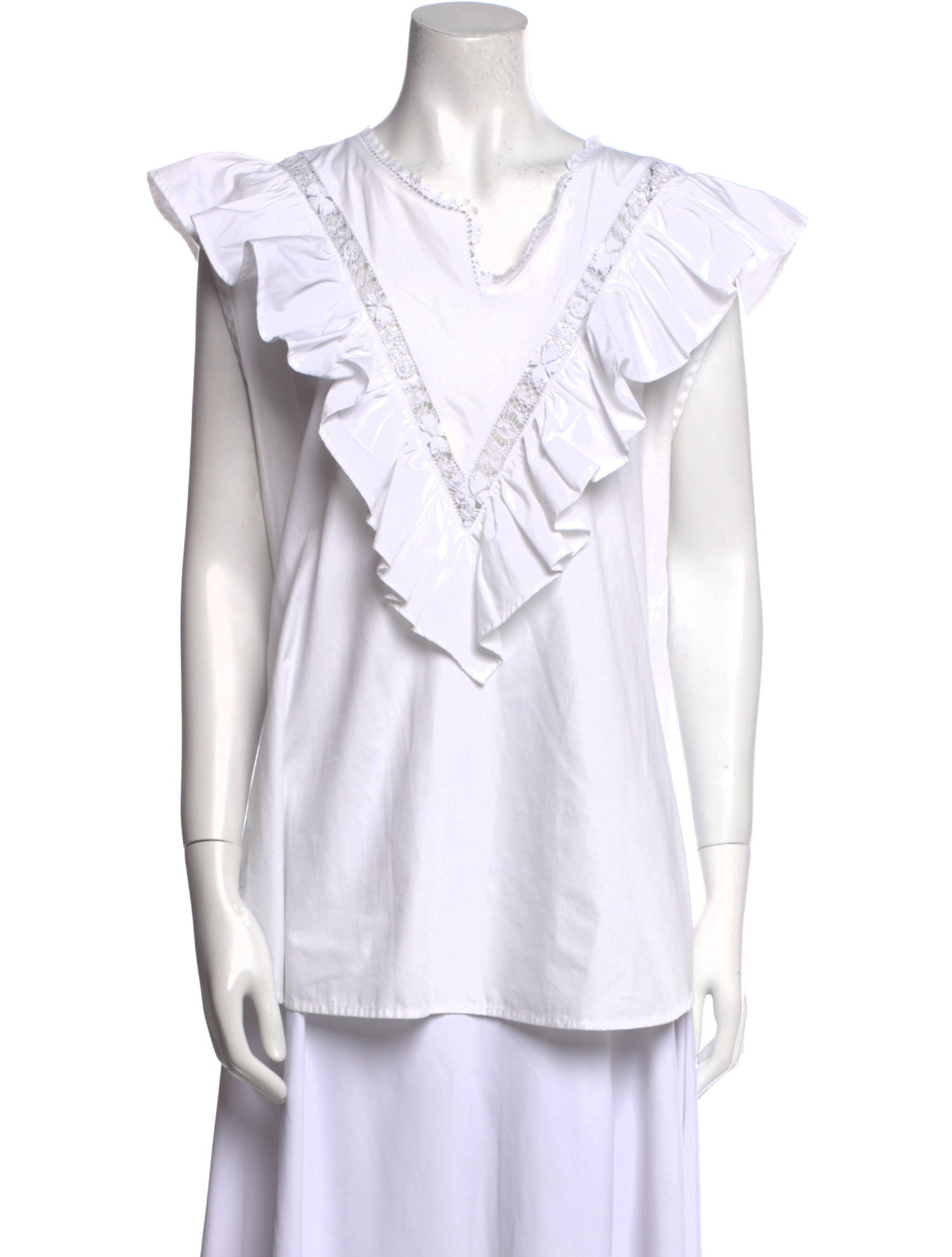 Mi Golondrina V-Neck Short Sleeve Top