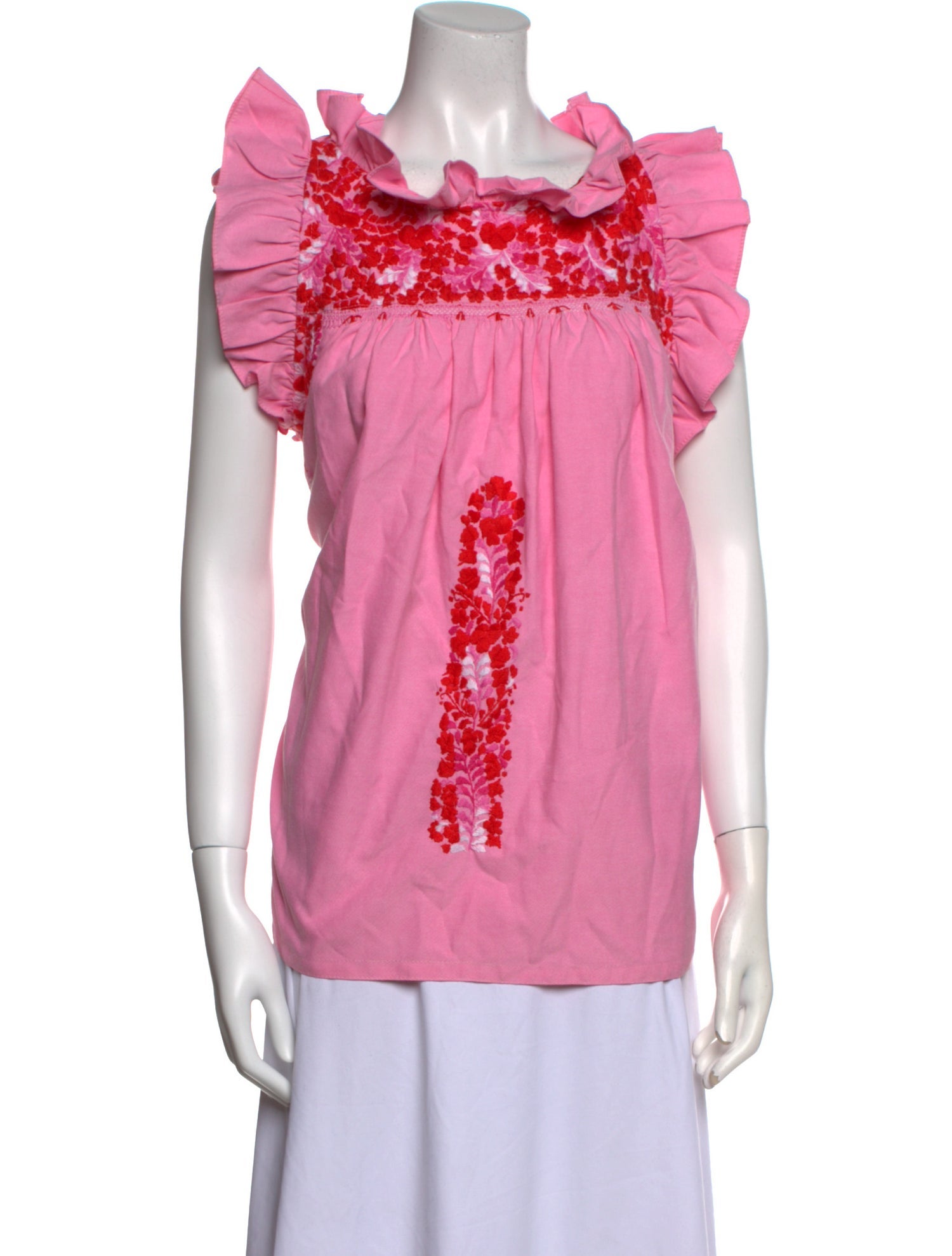 Mi Golondrina Cowl Neck Sleeveless Blouse