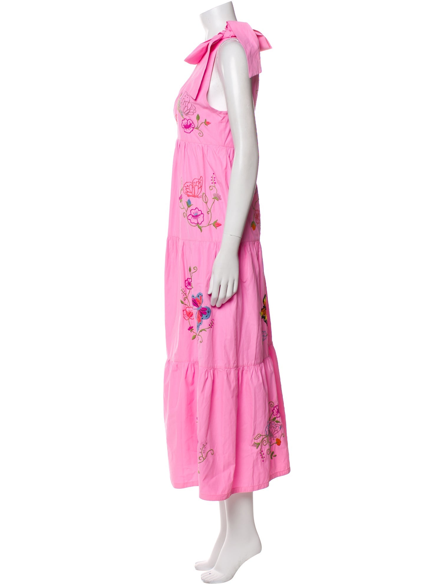 Mi Golondrina Floral Print Long Dress w/ Tags