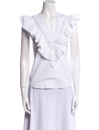 Mi Golondrina V-Neck Sleeveless Top