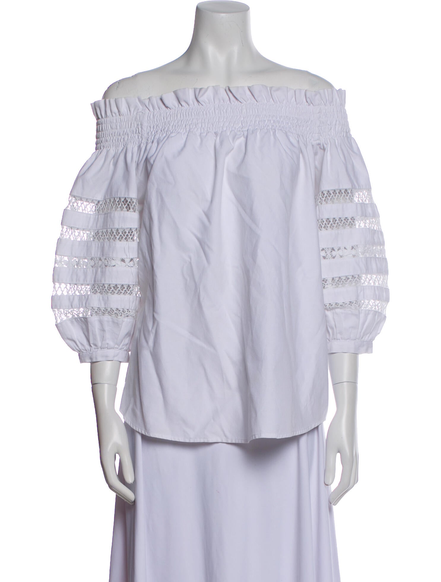 Mi Golondrina Off-The-Shoulder Three-Quarter Sleeve Tunic