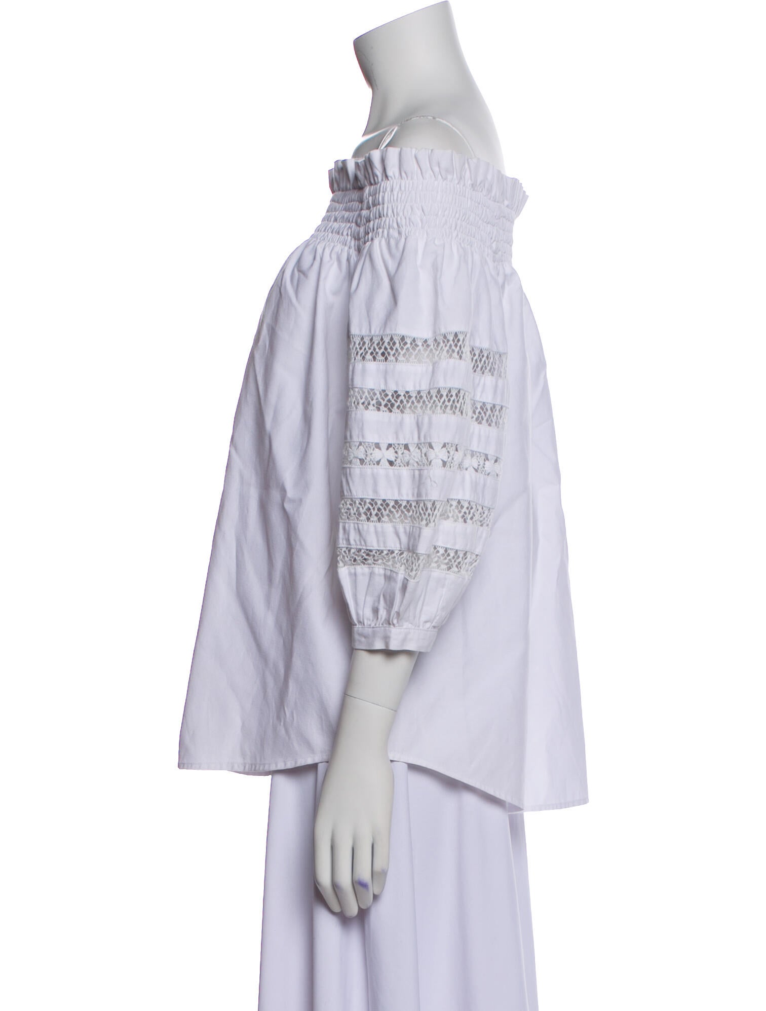 Mi Golondrina Off-The-Shoulder Three-Quarter Sleeve Tunic