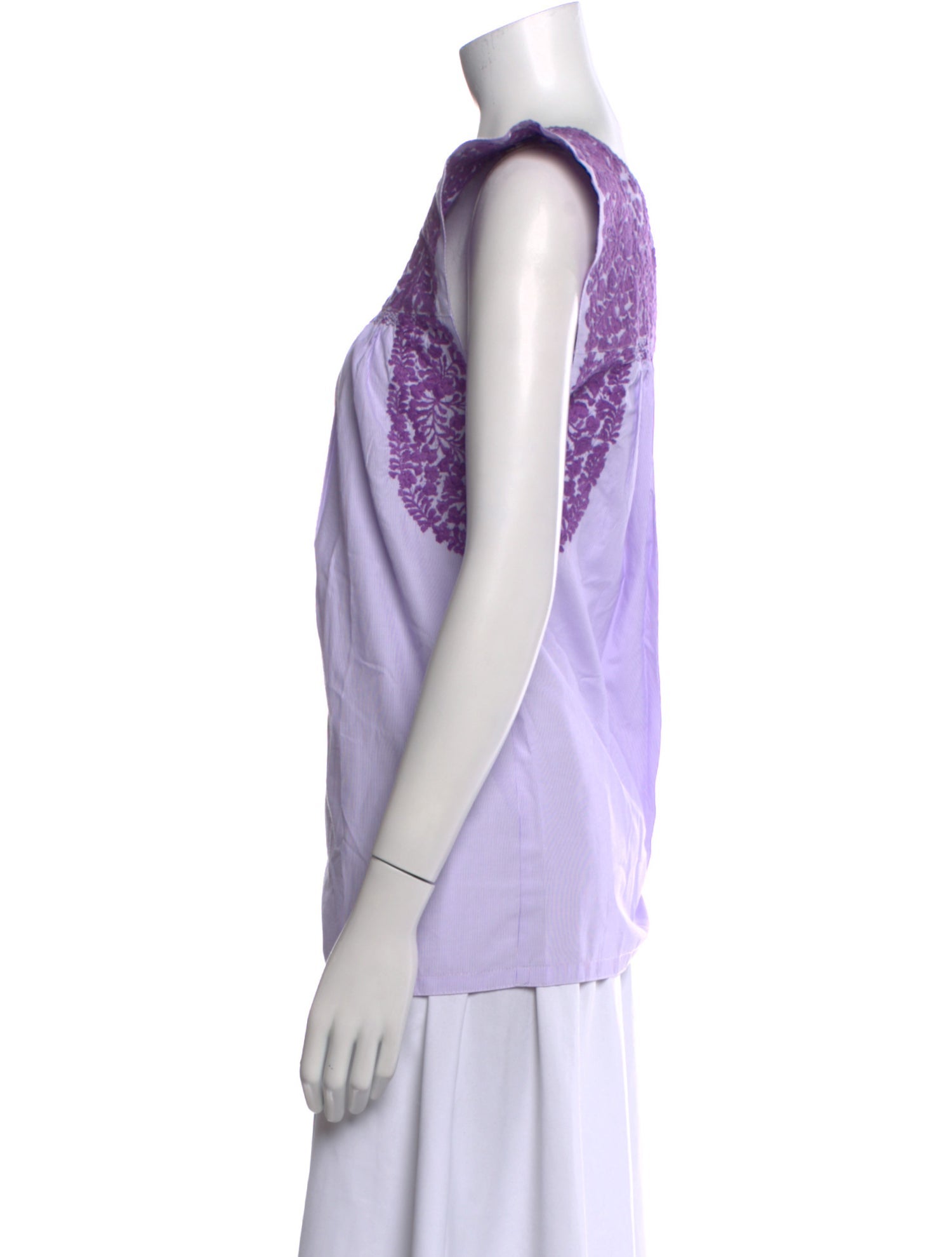 Mi Golondrina Printed Square Neckline Top w/ Tags