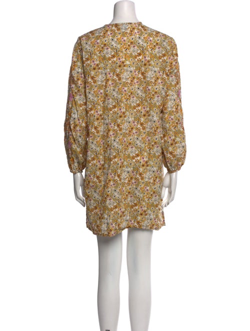 Mi Golondrina Floral Print Mini Dress