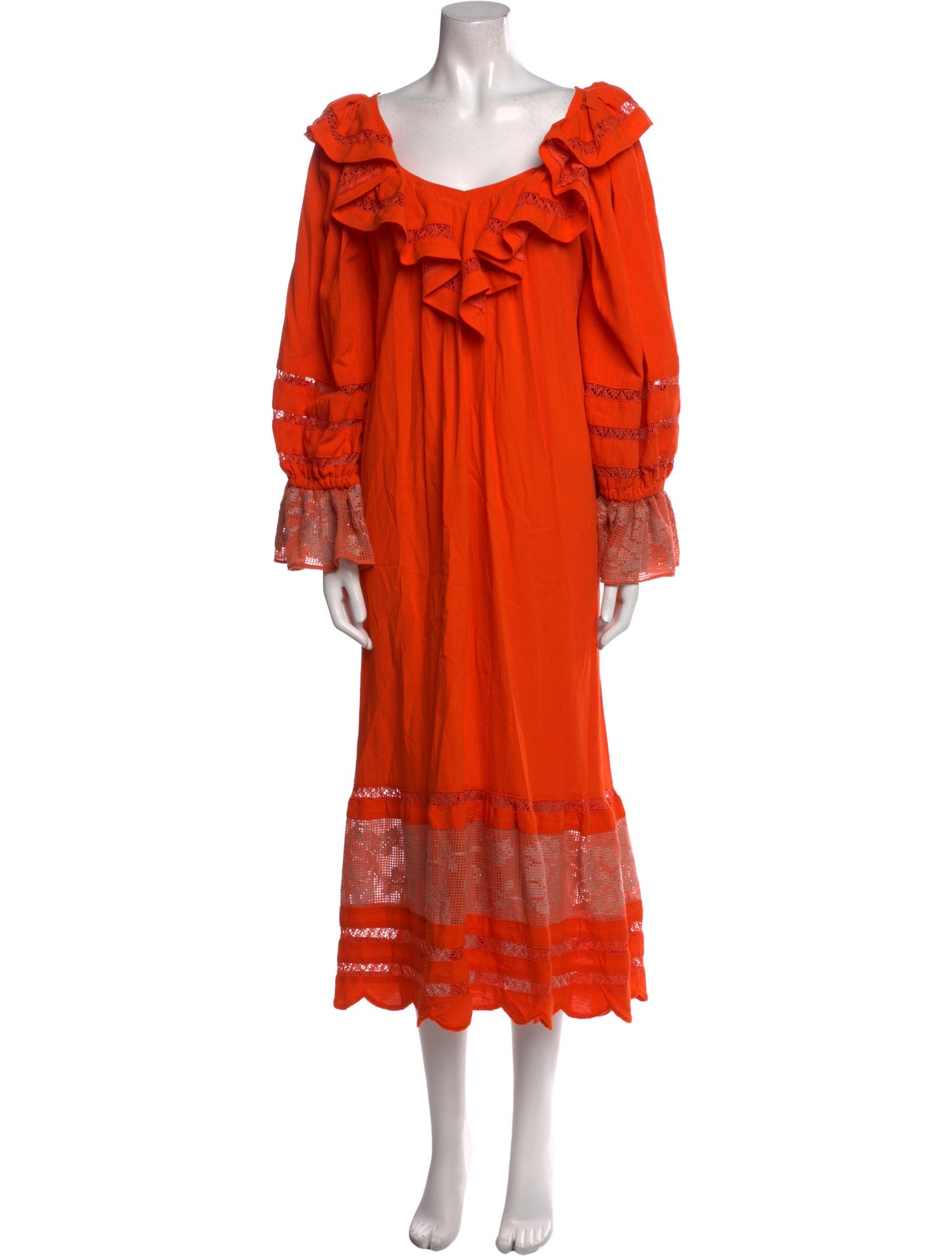 Mi Golondrina Scoop Neck Long Dress