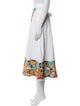 Mi Golondrina Floral Print Midi Length Skirt