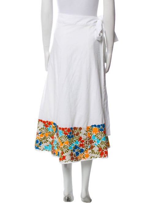 Mi Golondrina Floral Print Midi Length Skirt