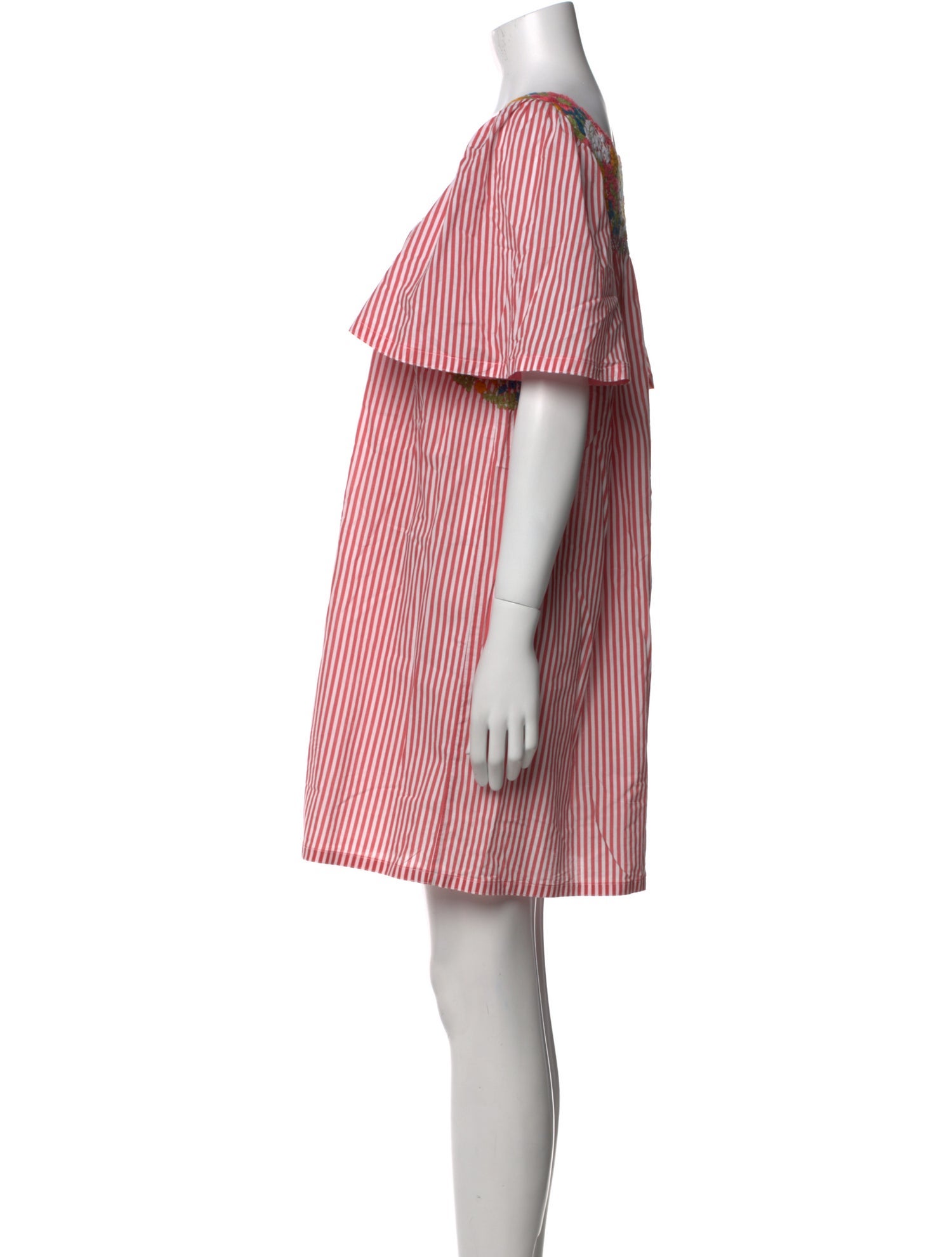 Mi Golondrina Striped Mini Dress