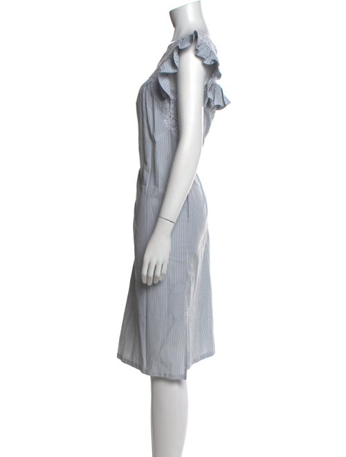 Mi Golondrina Striped Midi Length Dress