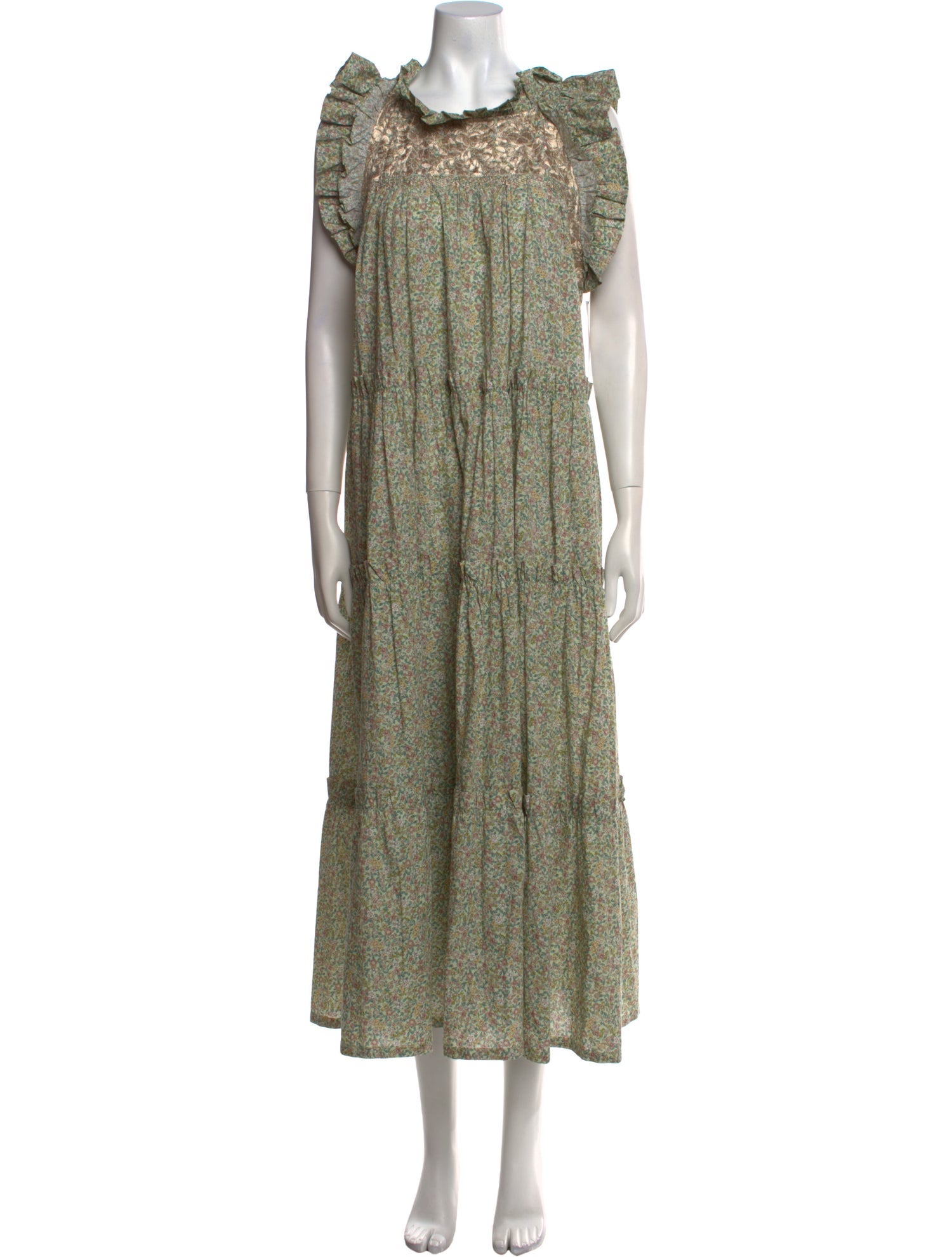 Mi Golondrina Paisley Print Long Dress