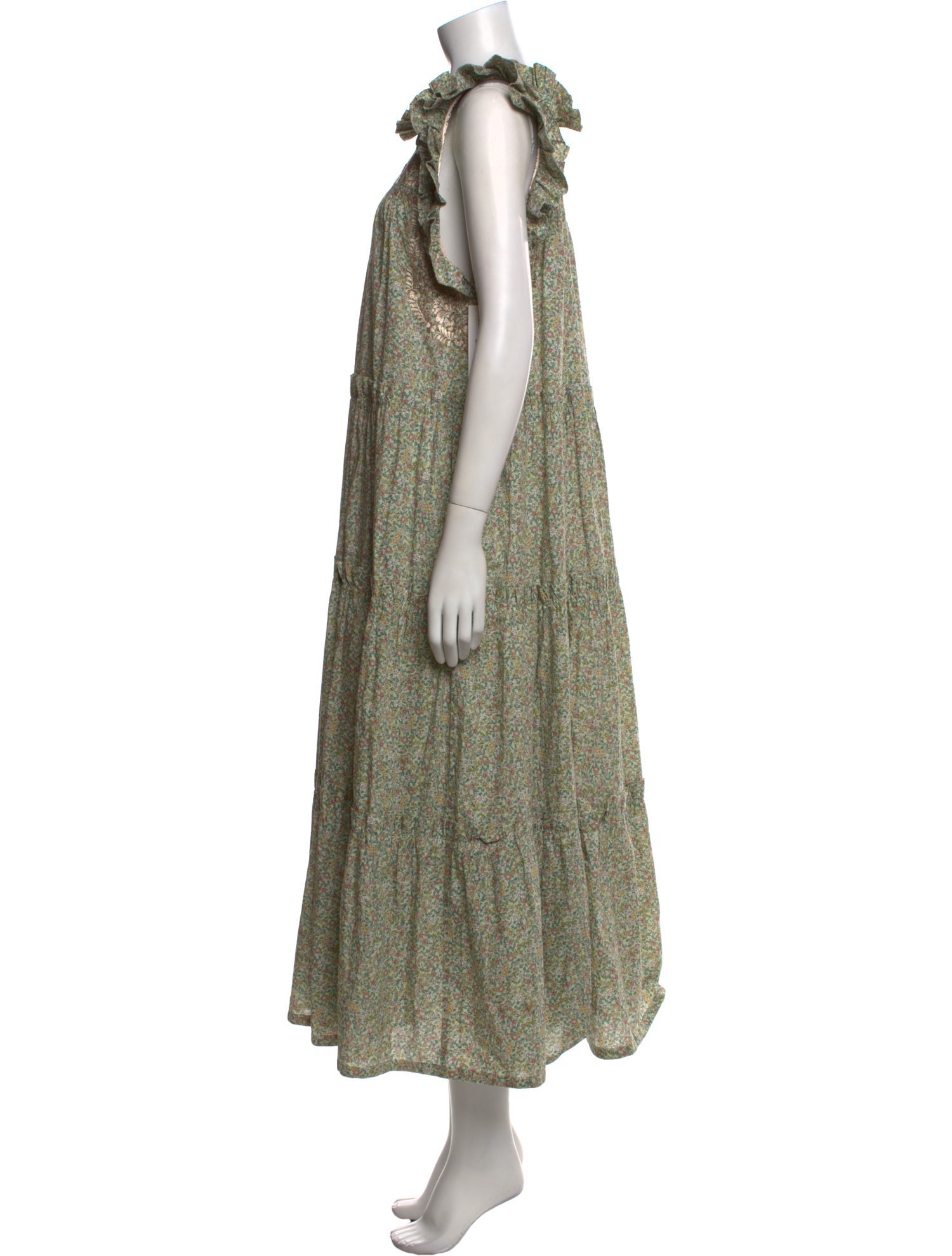 Mi Golondrina Paisley Print Long Dress