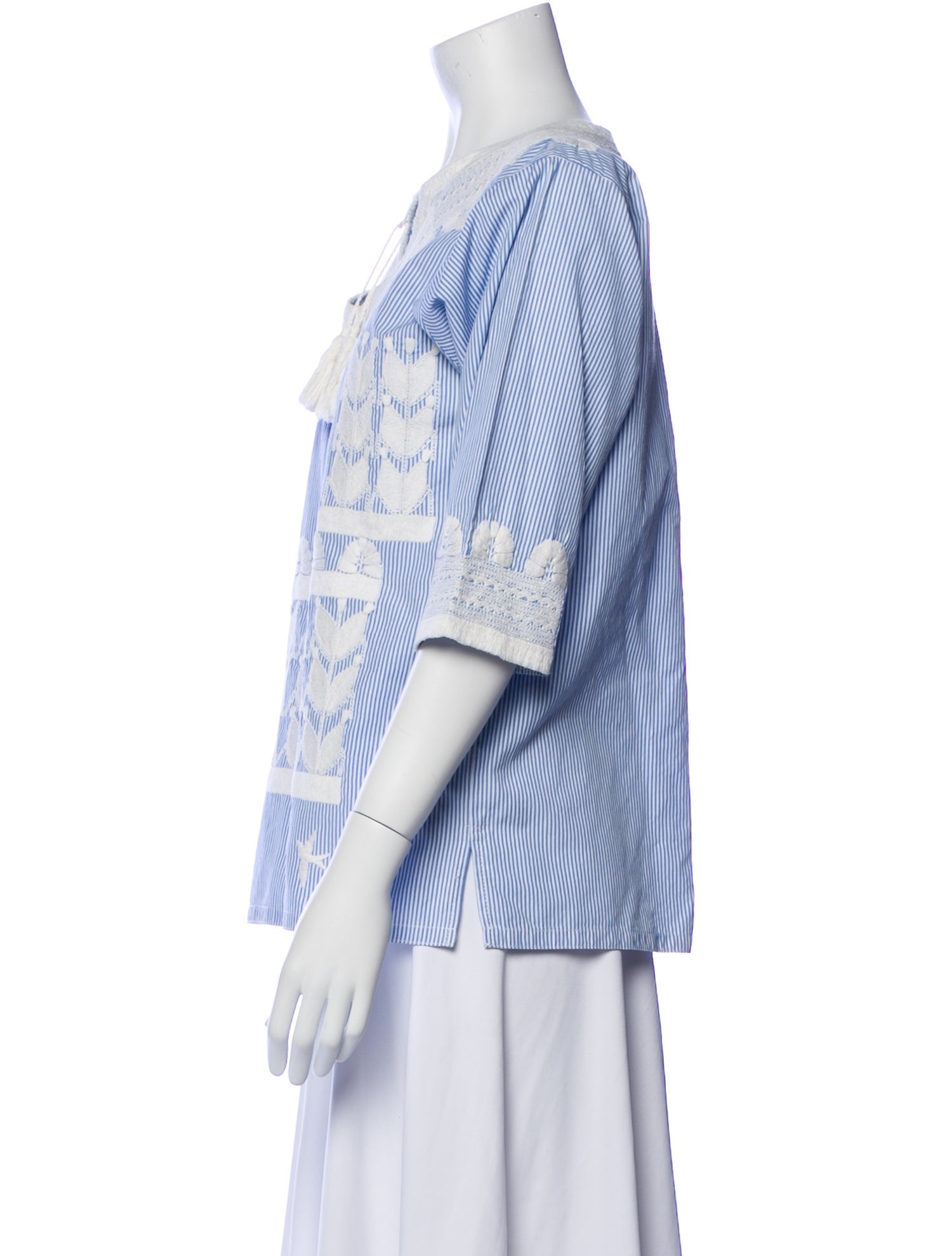 Mi Golondrina Printed V-Neck Tunic