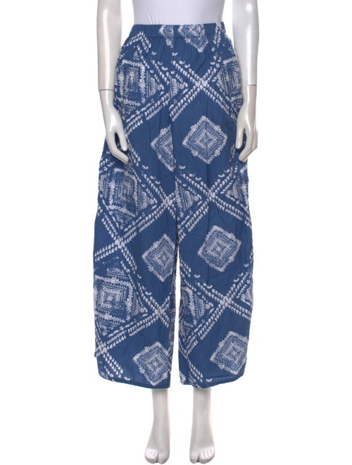 Mi Golondrina Printed Wide Leg Pants