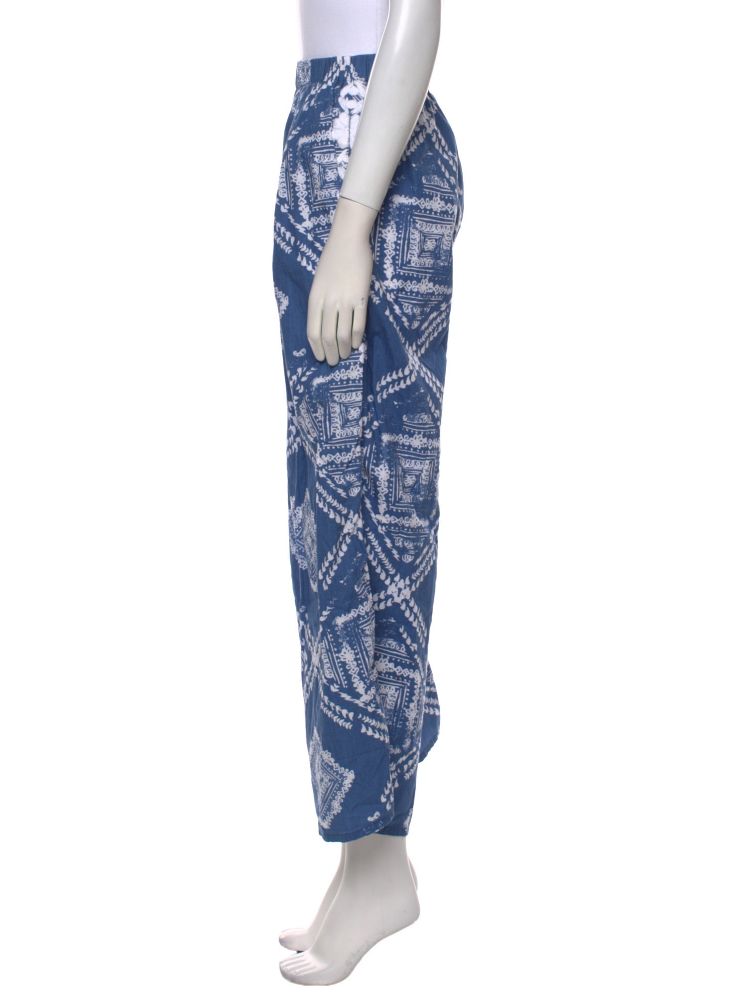 Mi Golondrina Printed Wide Leg Pants