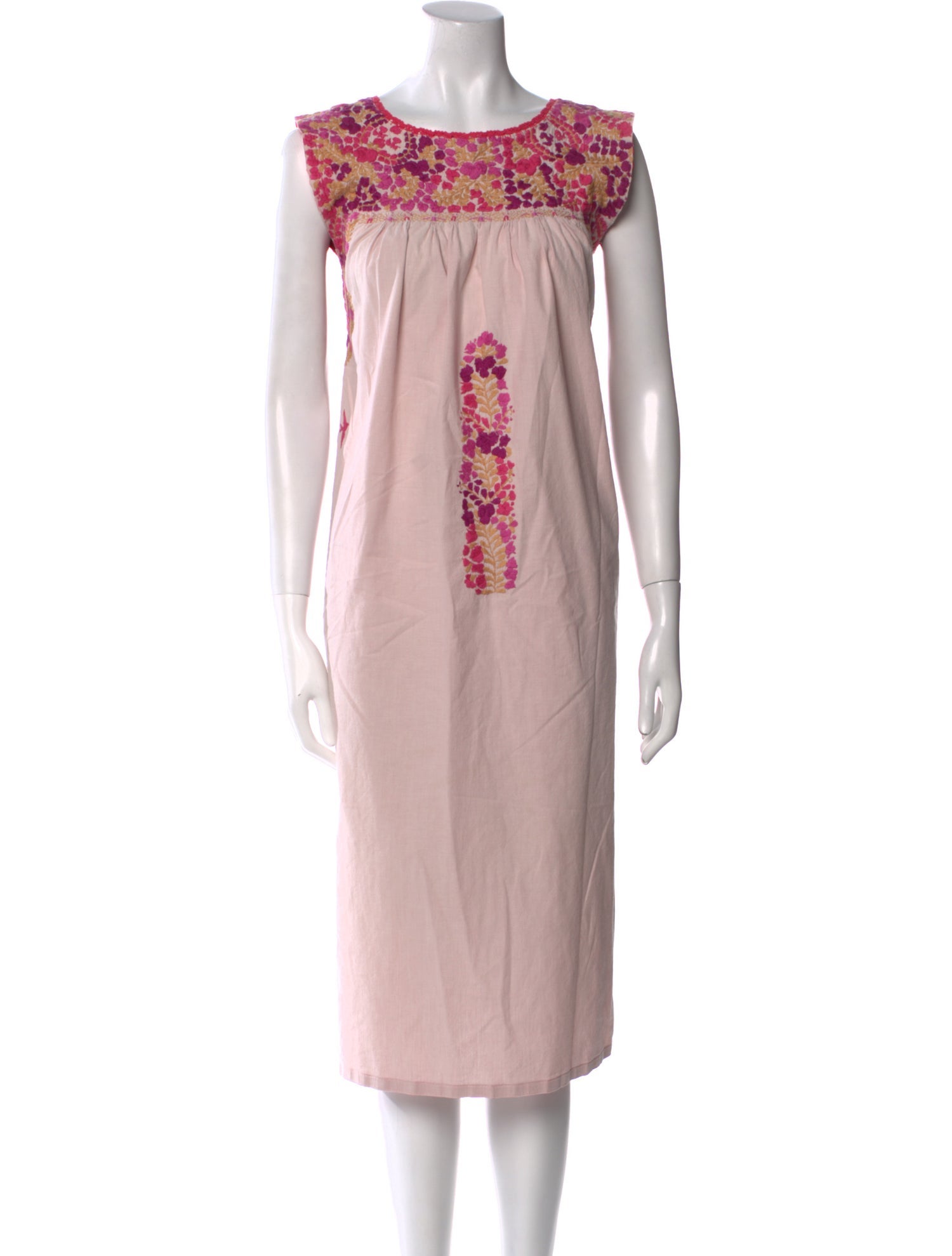 Mi Golondrina Printed Midi Length Dress