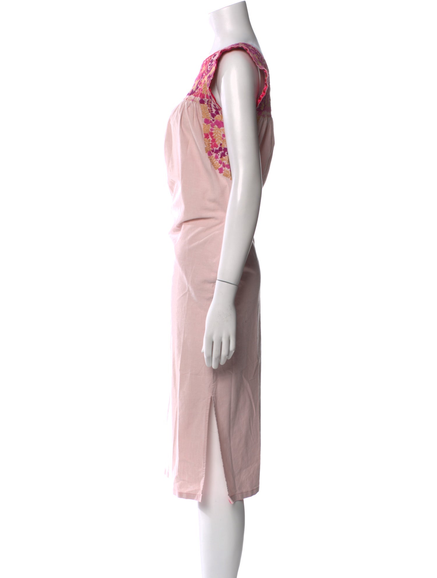 Mi Golondrina Printed Midi Length Dress