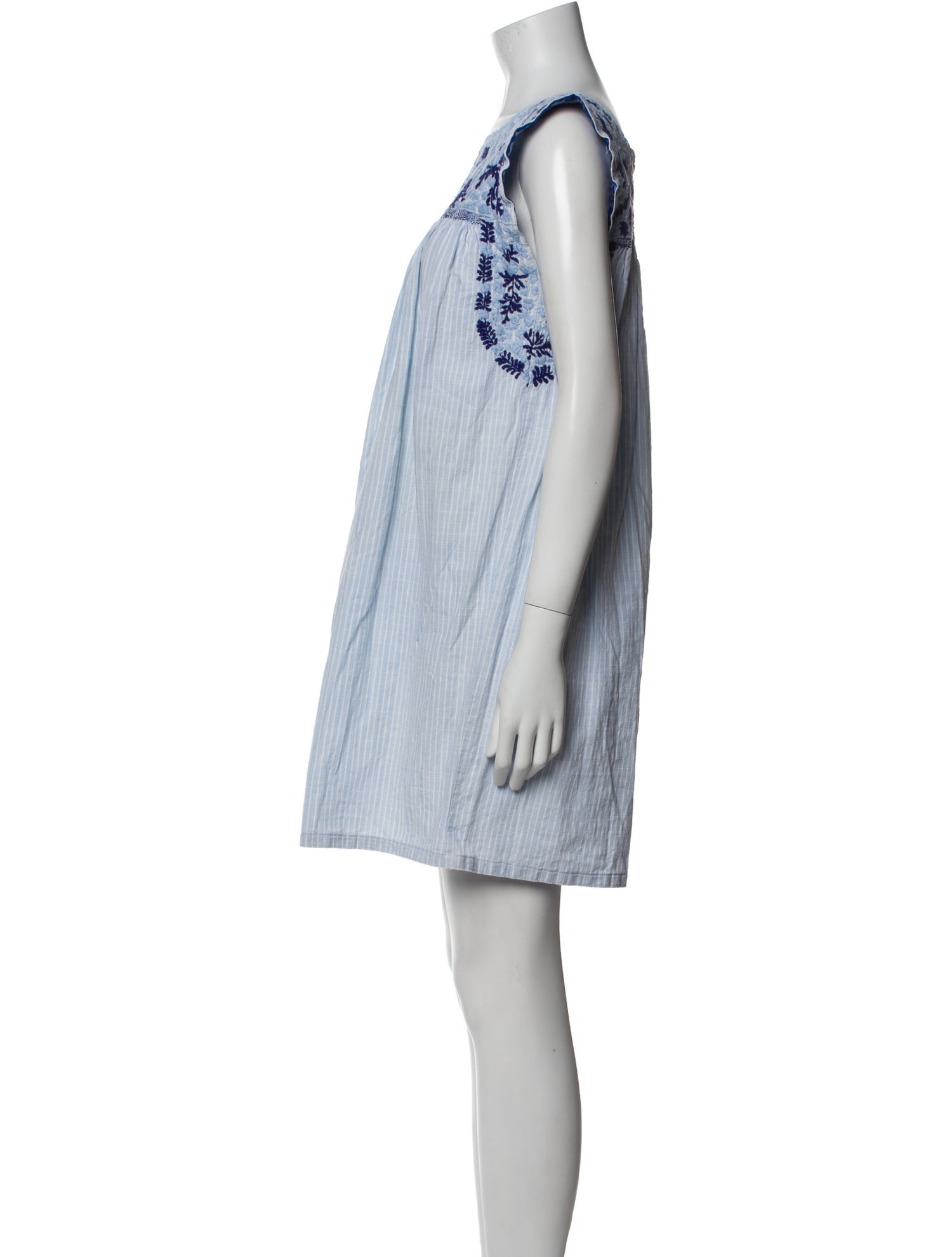 Mi Golondrina Striped Mini Dress