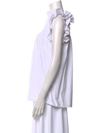 Mi Golondrina Mock Neck Sleeveless Top