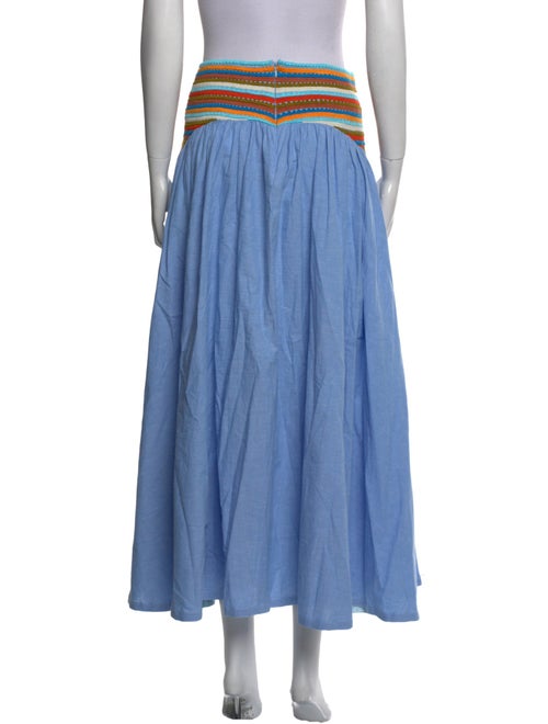 Mi Golondrina Striped Midi Length Skirt