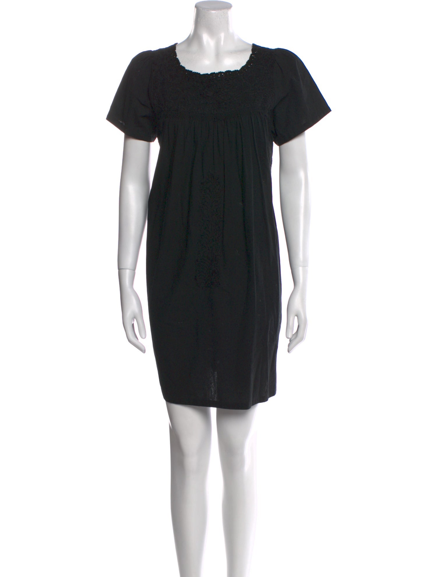 Mi Golondrina Scoop Neck Mini Dress