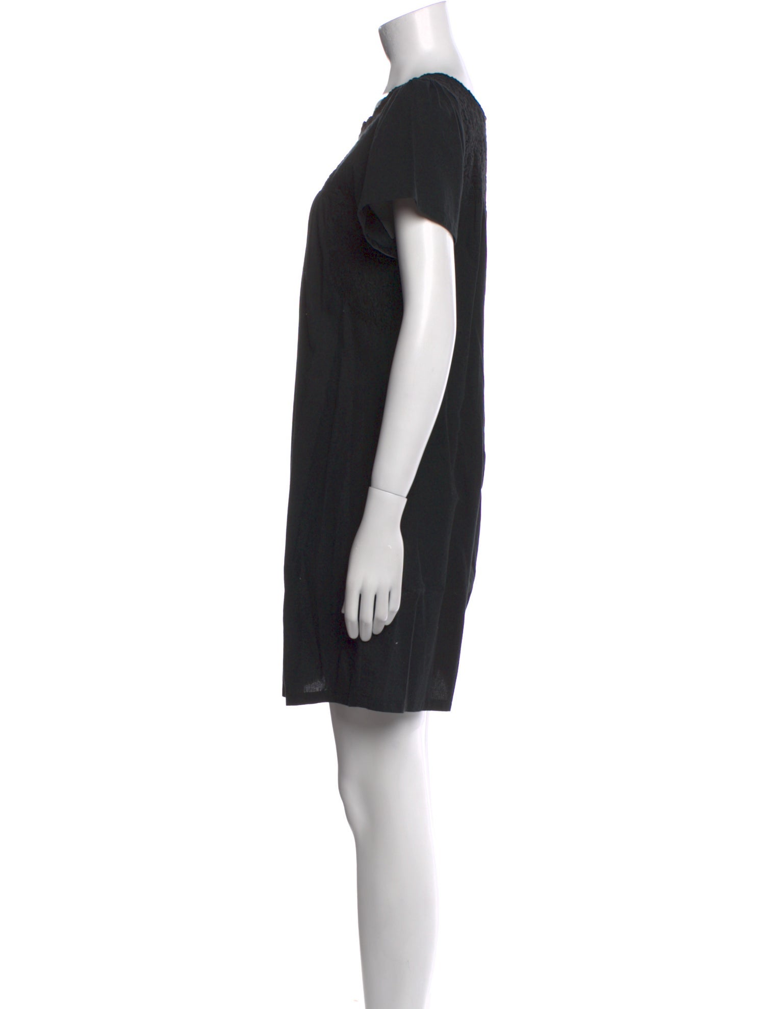 Mi Golondrina Scoop Neck Mini Dress