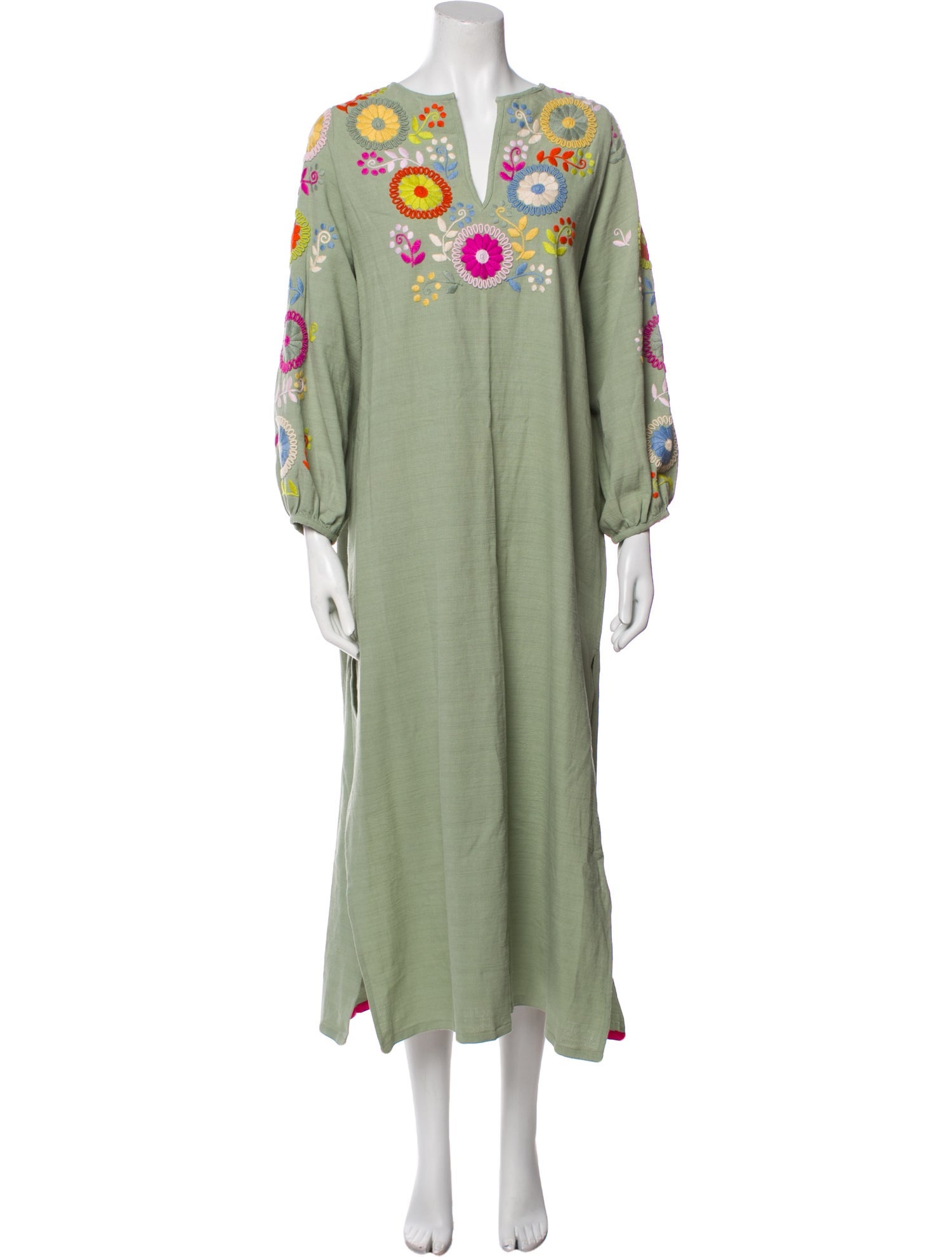 Mi Golondrina Graphic Print Long Dress