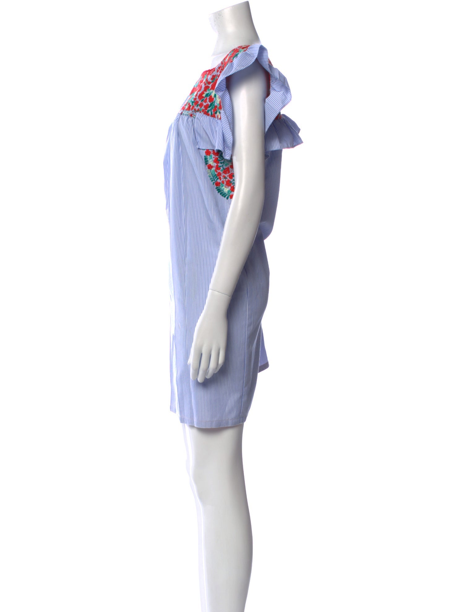 Mi Golondrina Striped Mini Dress