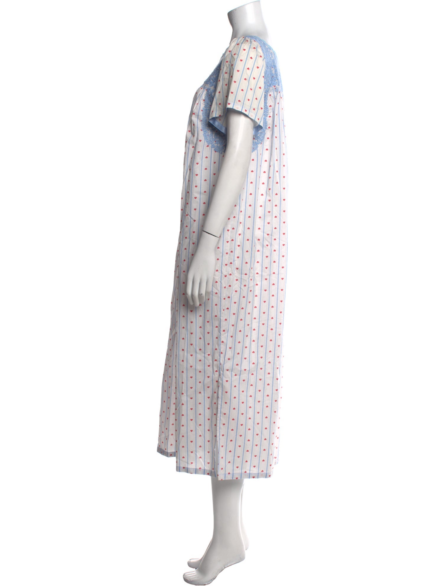Mi Golondrina Polka Dot Print Long Dress