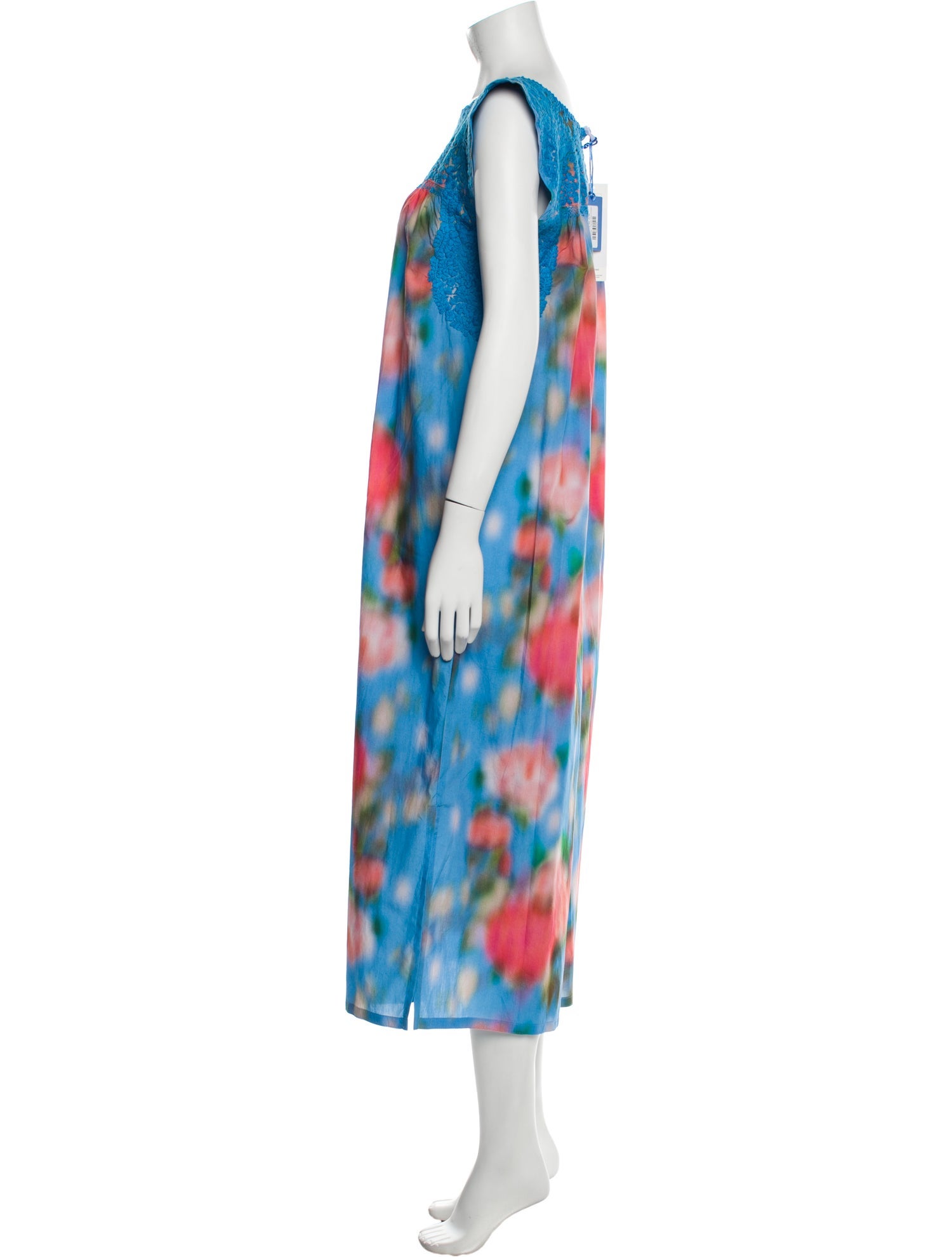 Mi Golondrina Tie-Dye Print Long Dress