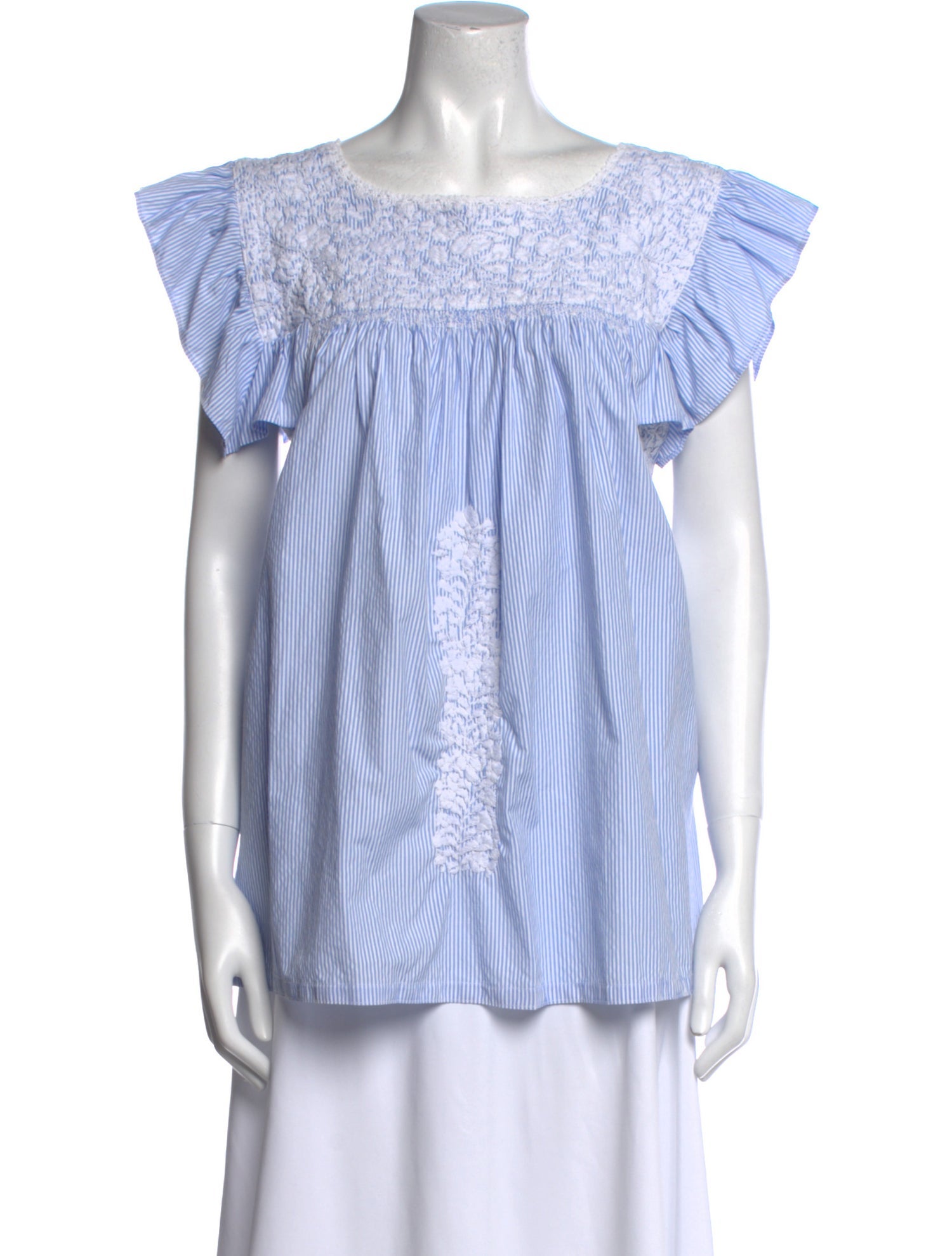 Mi Golondrina Striped Bateau Neckline Tunic