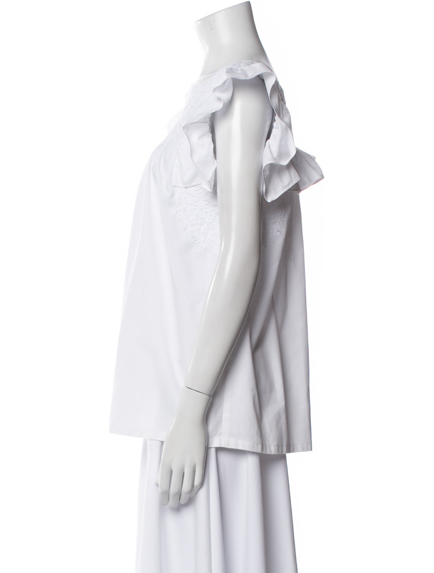 Mi Golondrina Scoop Neck Short Sleeve Blouse