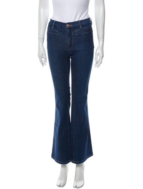 MIH Jeans Mid-Rise Flared Jeans Blue