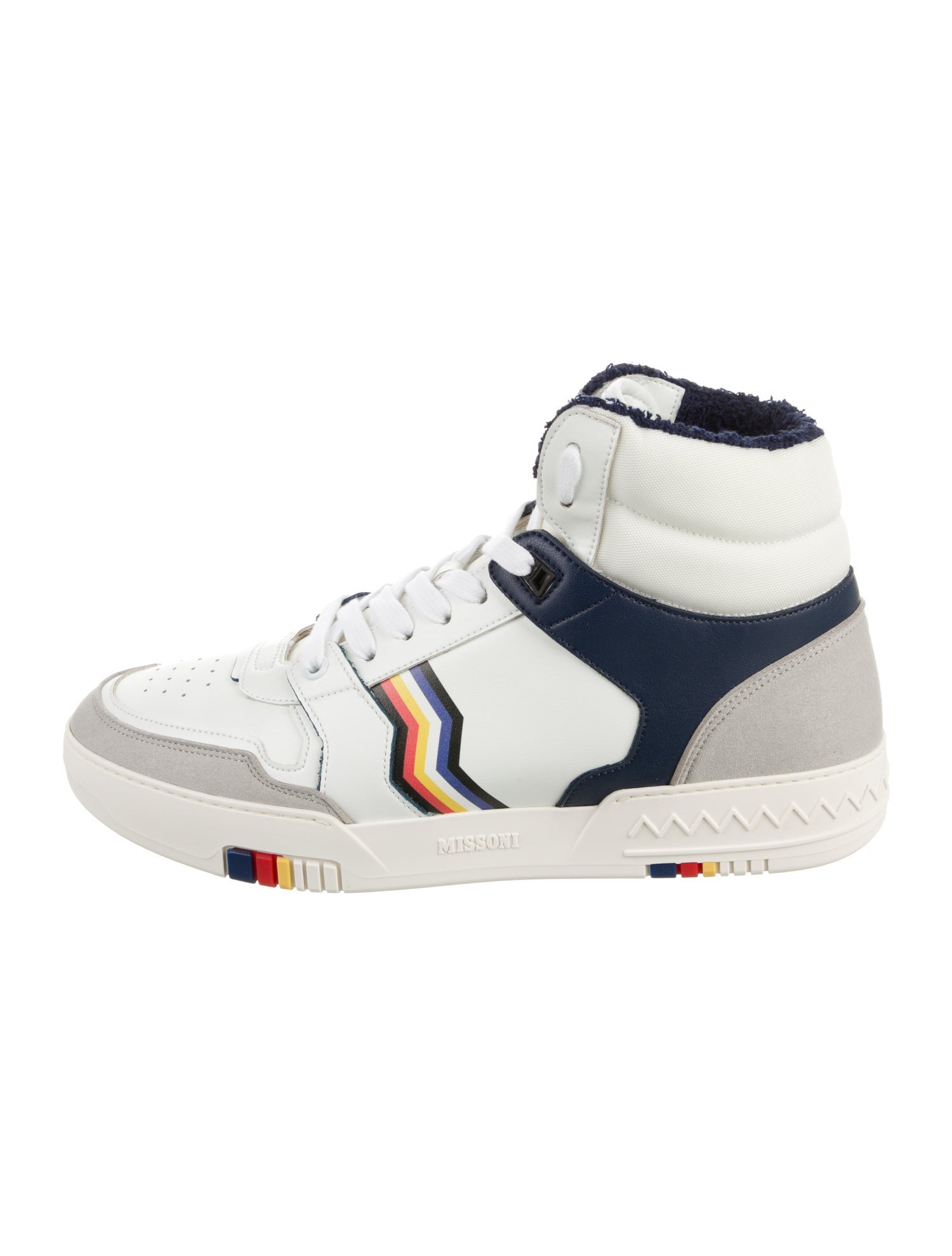 Missoni x ACBC Leather Colorblock Pattern Chunky Sneakers