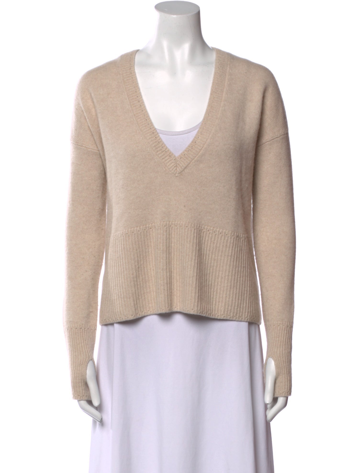 Michelle Smith Cashmere V-Neck Sweater