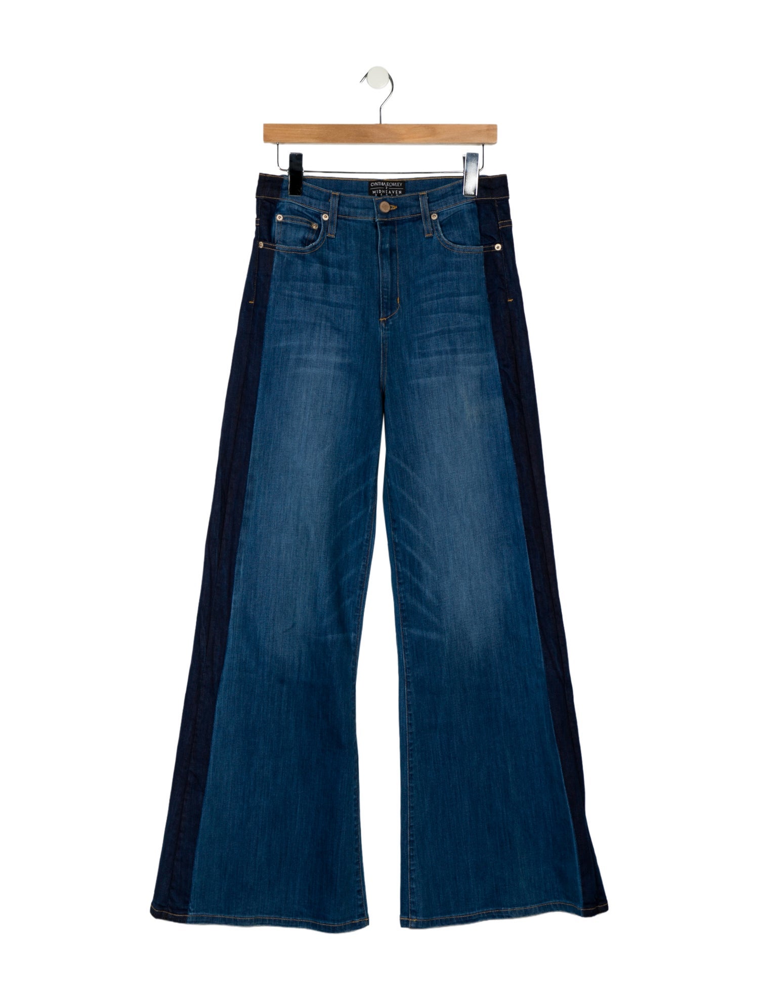 Midheaven Denim x Cynthia Rowley High-Rise Wide Leg Jeans