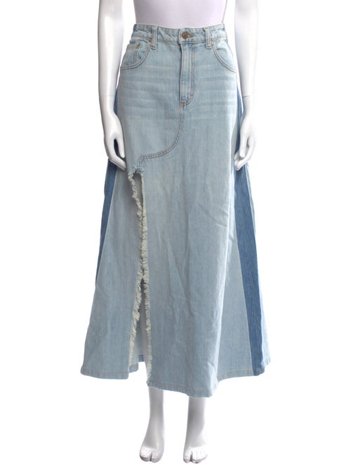 Midheaven Denim x Cynthia Rowley Midi Length Skirt