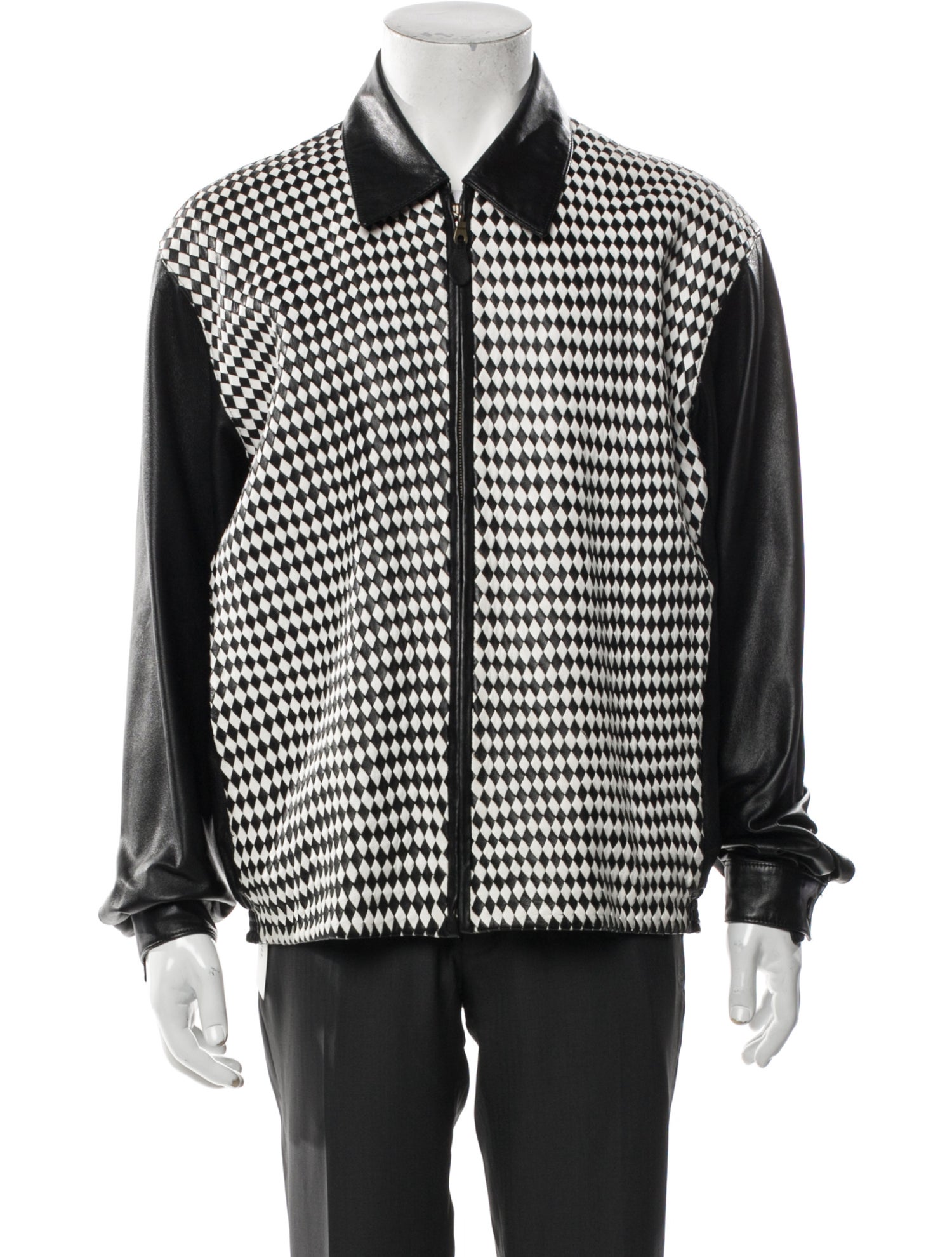 Missani Le Collezioni Plaid Print Jacket - Black Outerwear, Clothing ...