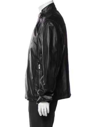 Missani Le Collezioni Leather Windbreaker