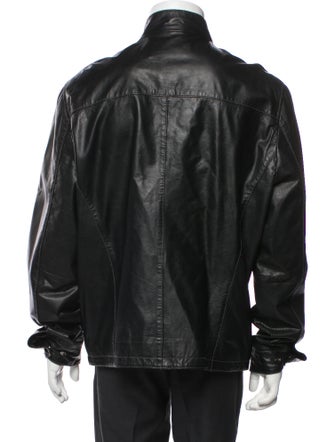 Missani Le Collezioni Leather Windbreaker