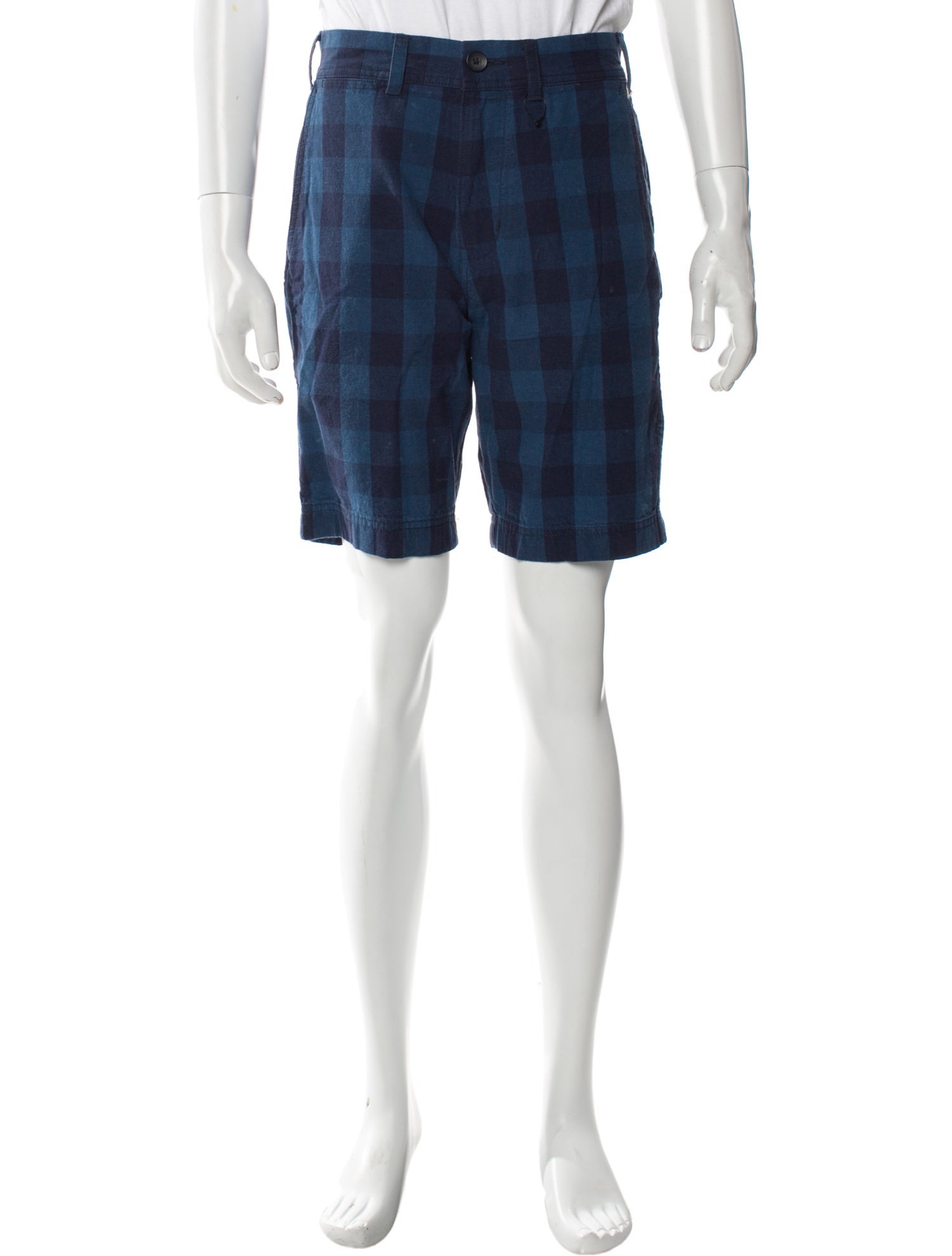 Alex Mill Plaid Print Flat Front Shorts w/ Tags