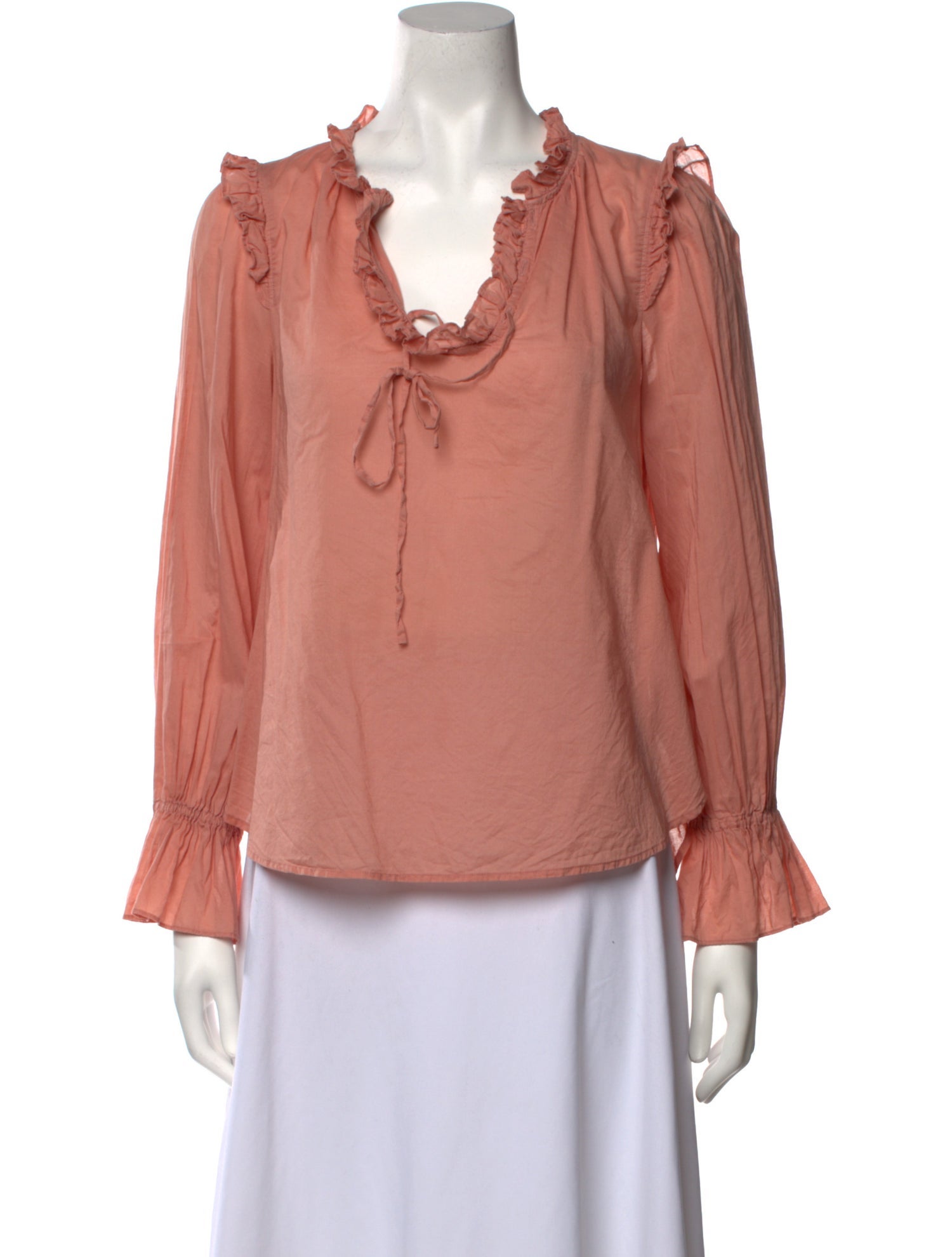 Alex Mill V-Neck Long Sleeve Blouse