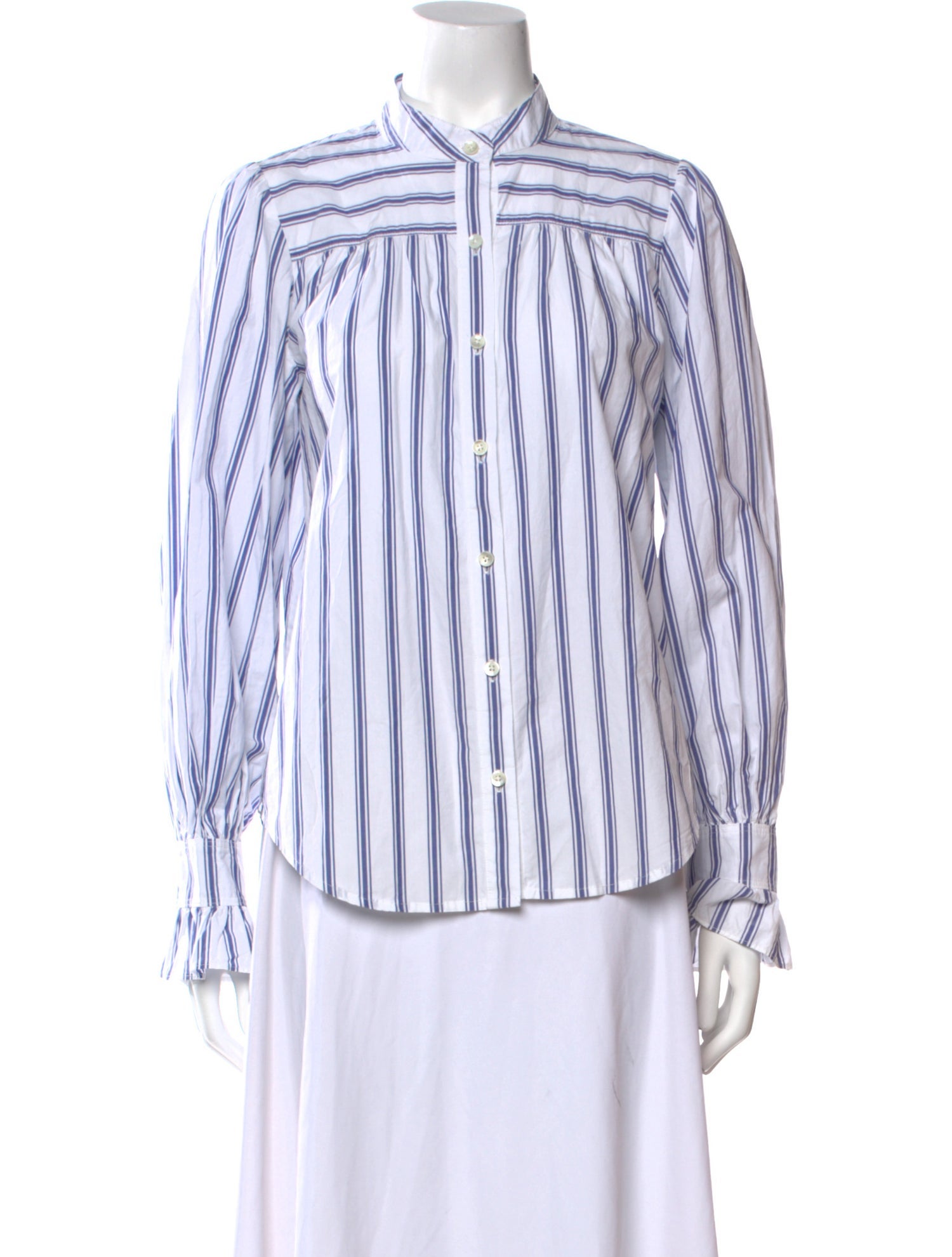 Alex Mill Striped Long Sleeve Button-Up Top