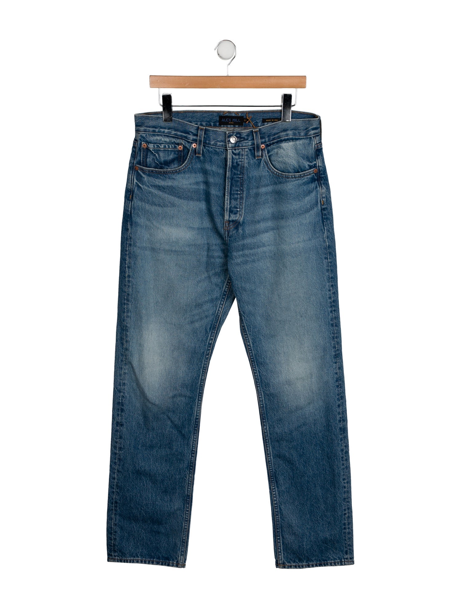 Alex Mill High-Rise Straight Leg Jeans