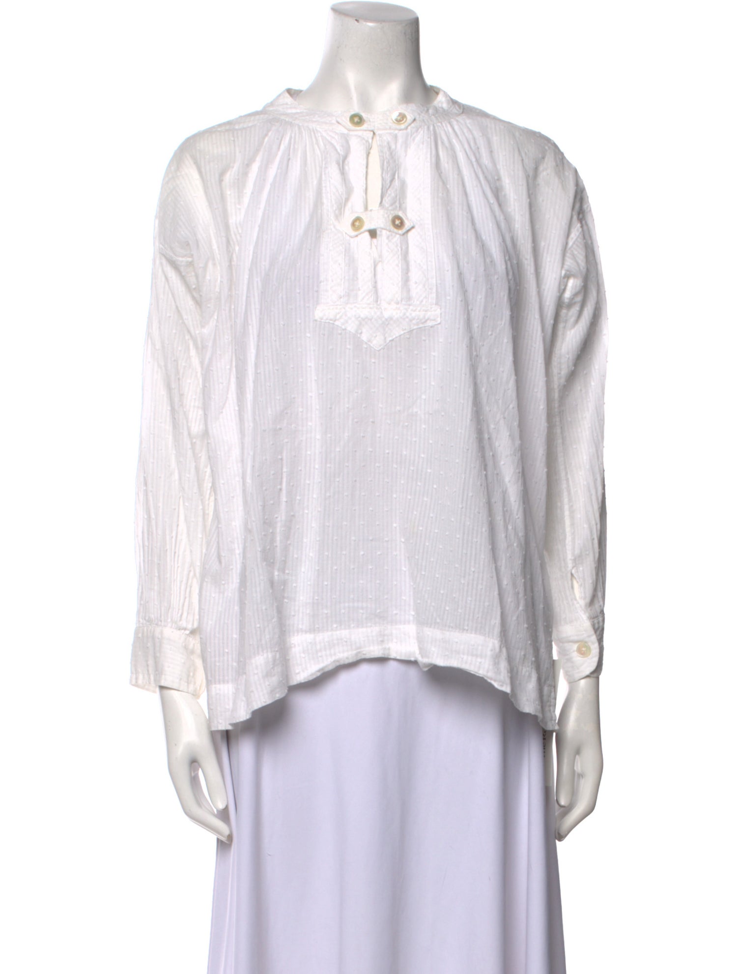 Alex Mill Mock Neck Long Sleeve Blouse