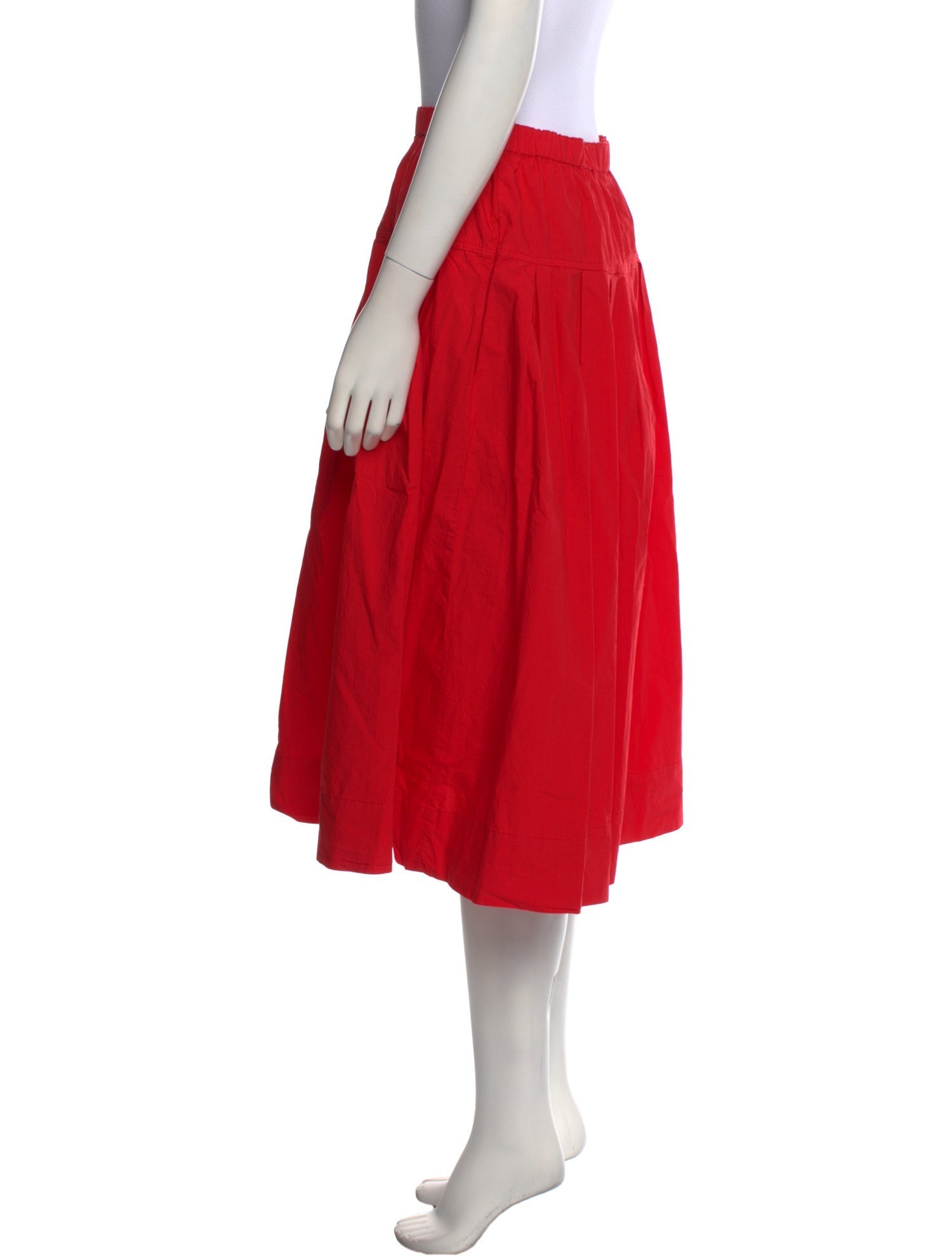 Alex Mill Pleated Accents Midi Length Skirt