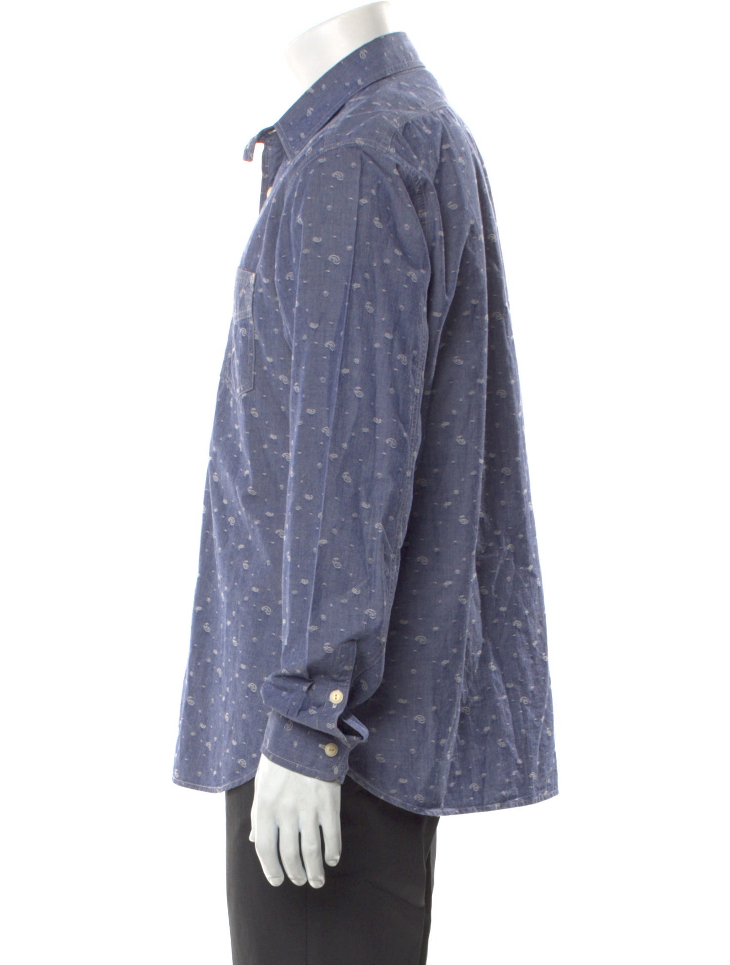 Alex Mill Printed Long Sleeve Dress Shirt