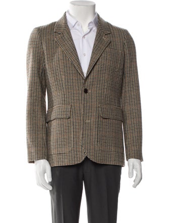 Alex Mill Wool Houndstooth Print Blazer