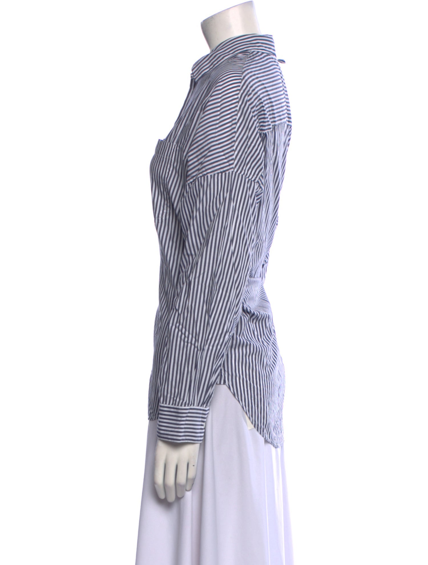 Alex Mill Striped Long Sleeve Button-Up Top