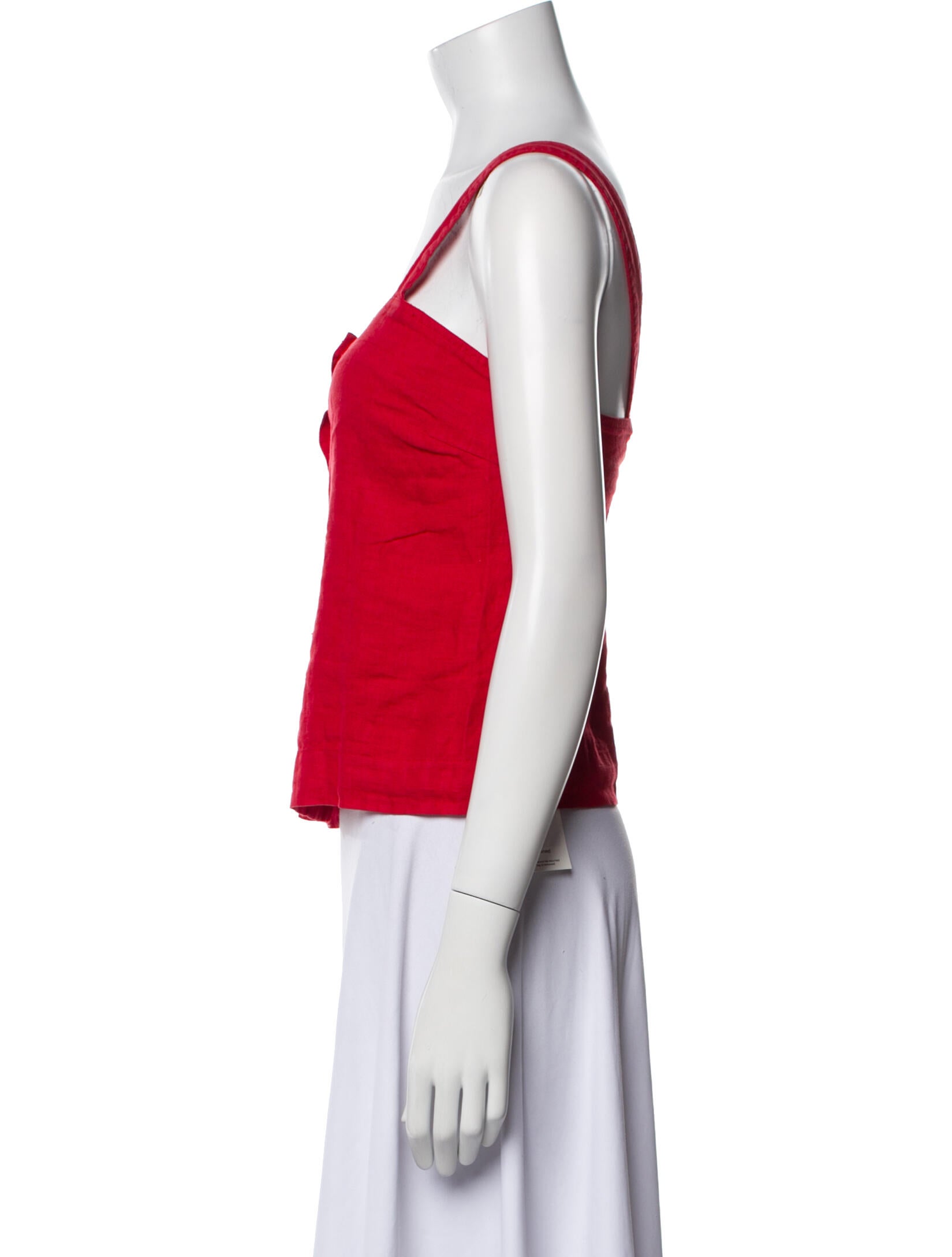 Alex Mill Linen Square Neckline Crop Top