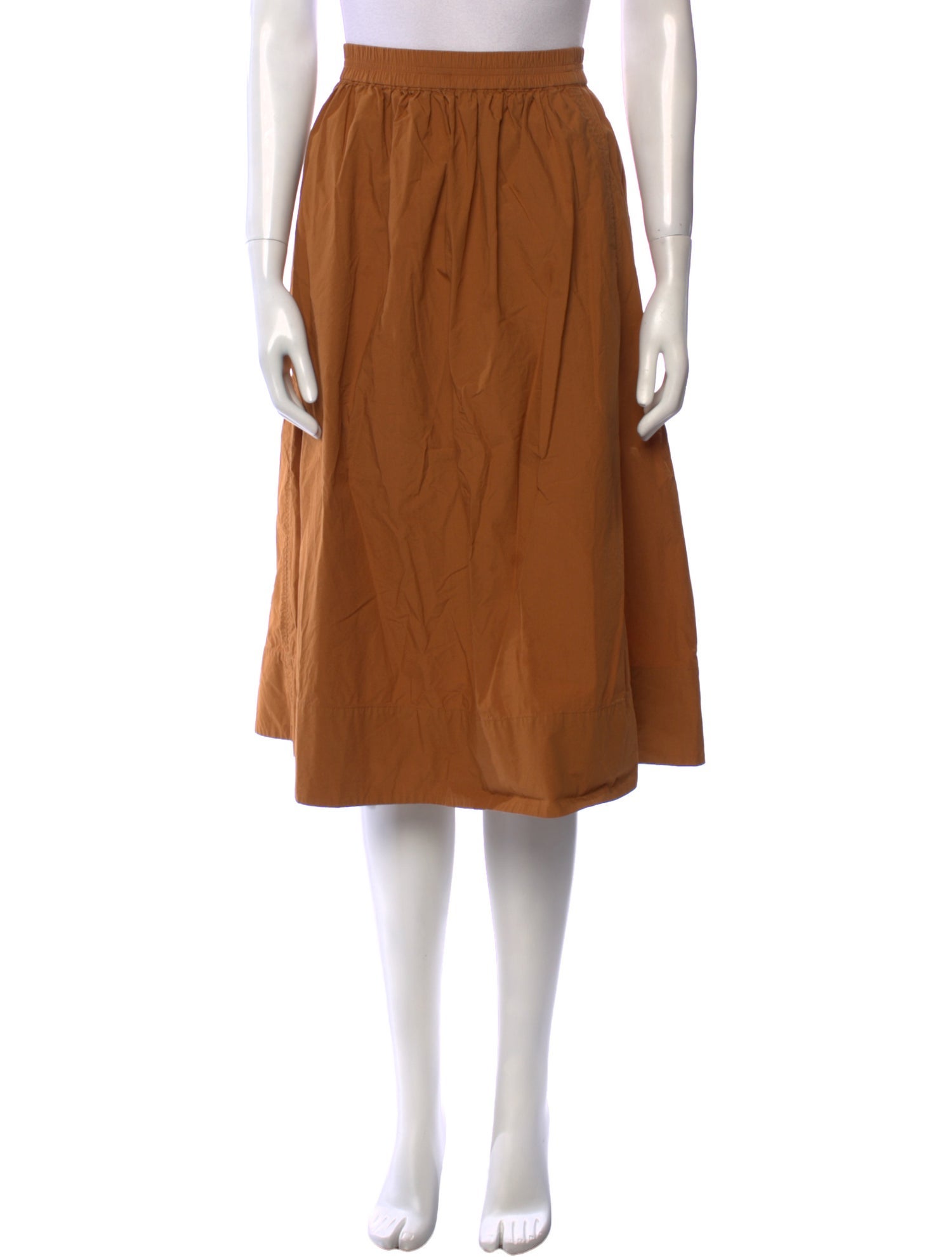 Alex Mill Pleated Accents Knee-Length Skirt